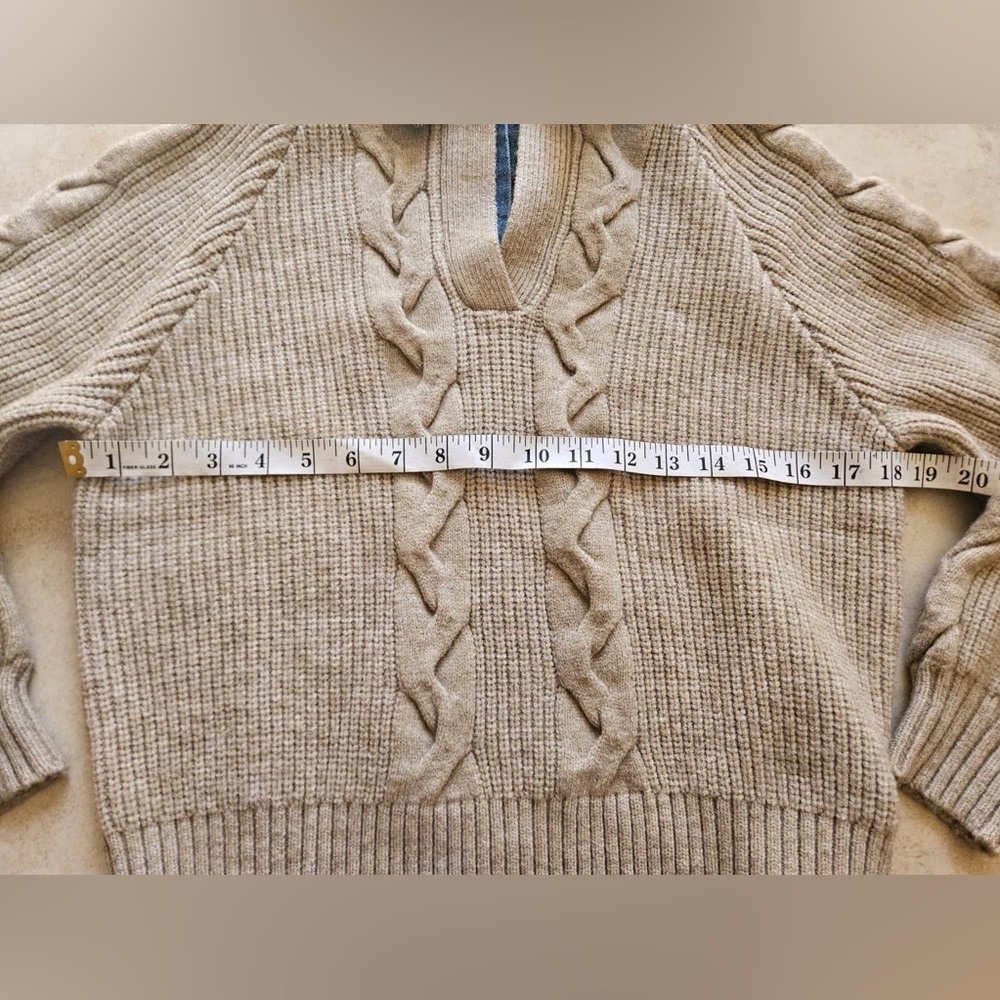 Commense Panel Ribbed Lapel Sweater - Picture 6 of 7